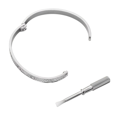 [Azure Tears]CLASSIC 6.1MM LOVE BANGLE - FULL PAVÉ
