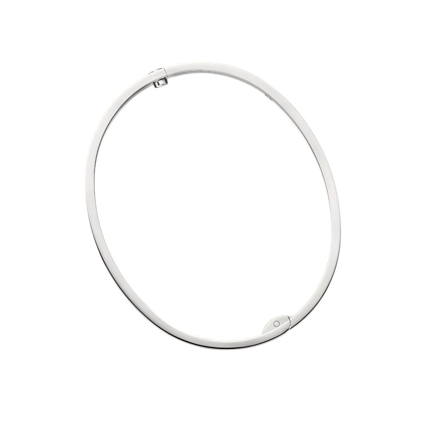 [Azure Tears]CLASSIC 6.1MM LOVE SINGLE-SCREW CLOSURE BANGLE - 4-DIAMOND