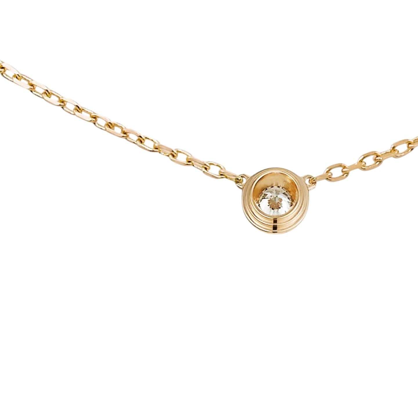 [Azure Tears]LOVE SCREW PENDANT SINGLE DIAMOND NECKLACE