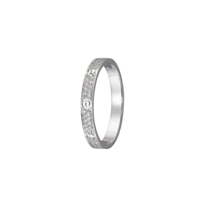 [Azure Tears]LOVE 2.6MM PAVÉ DIAMOND RING