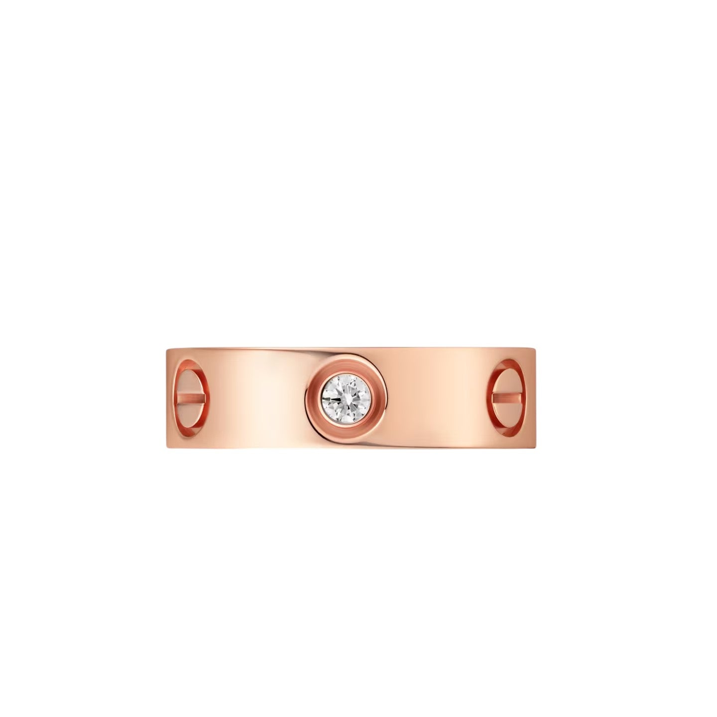[Azure Tears]LOVE 5.5MM 3 DIAMONDS RING