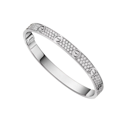 [Azure Tears]CLASSIC 6.1MM LOVE BANGLE - FULL PAVÉ