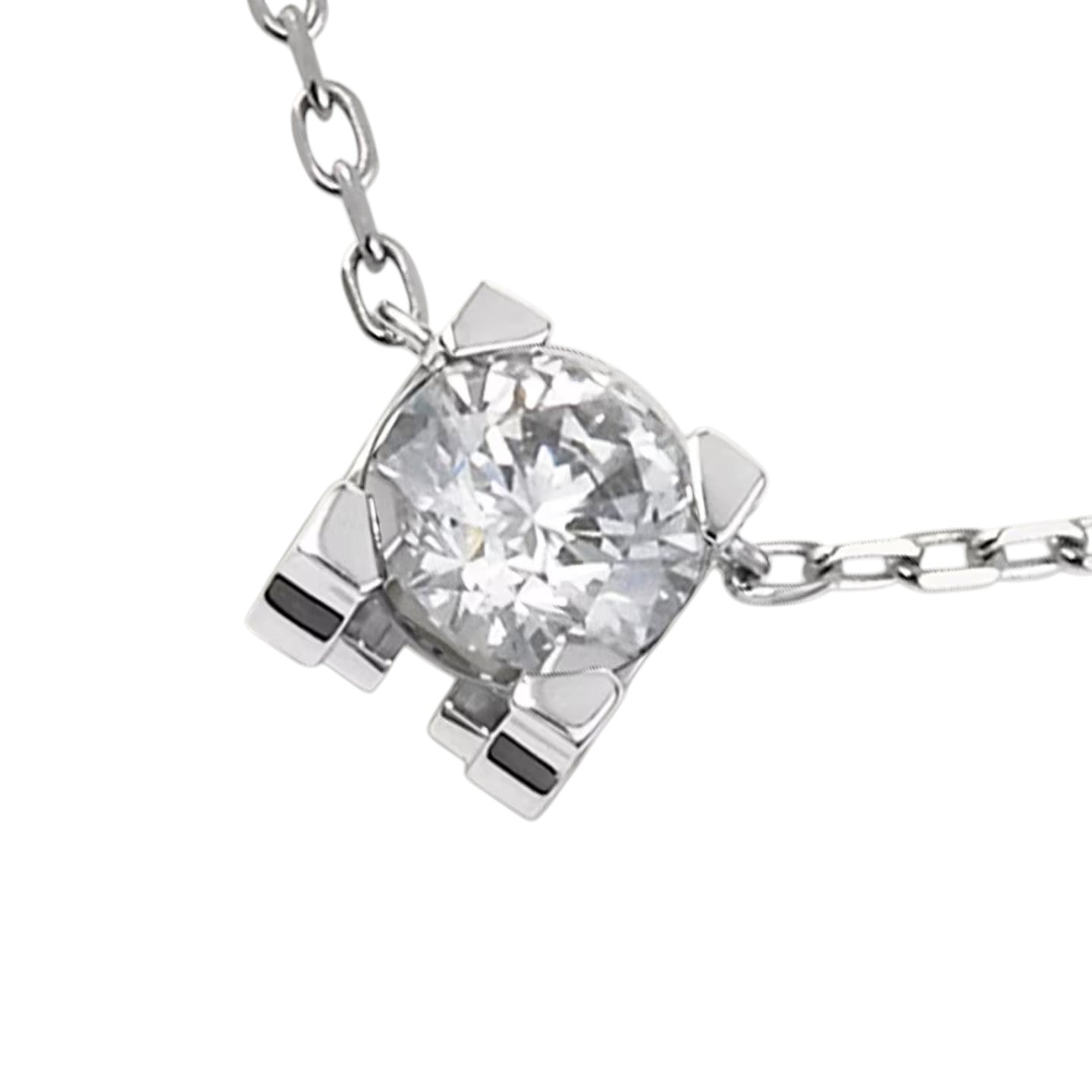 [Azure Tears]C DE PENDANT DIAMOND NECKLACE