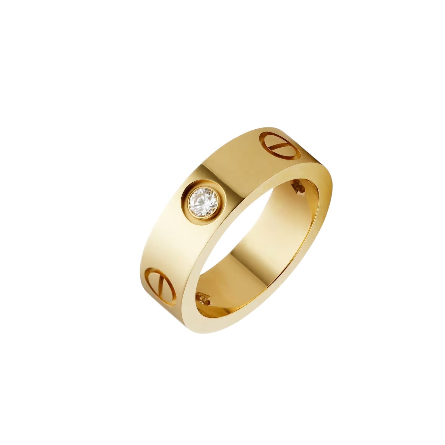 [Azure Tears]LOVE 5.5MM 3 DIAMONDS RING
