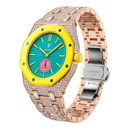 [Azure Tears]Royal Oak Pop Exclusive Bioceramic Case & Bioceramic Strap Full Diamond