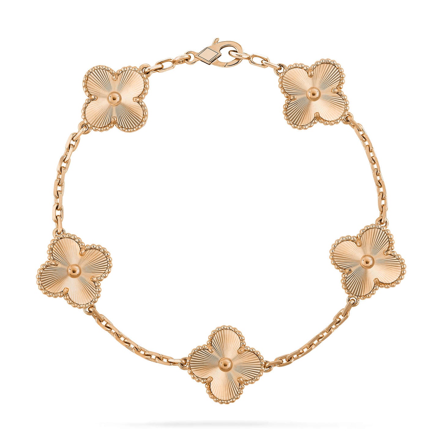 [Azure Tears]LUCKY CLOVER 5-MOTIF BRACELET - LASER COLLECTION