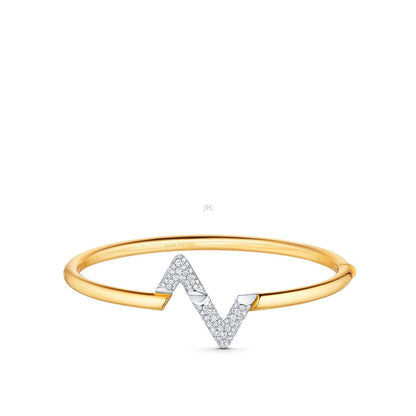 [Azure Tears]VOLTE UPSITE DOWN GOLD DIAMOND BRACELET