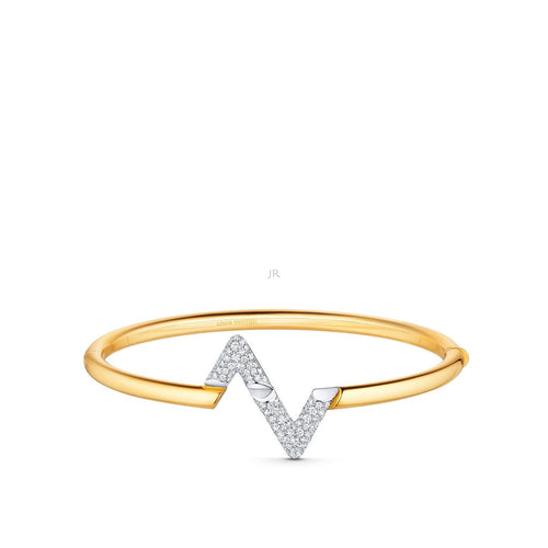 [Azure Tears]VOLTE UPSITE DOWN GOLD DIAMOND BRACELET
