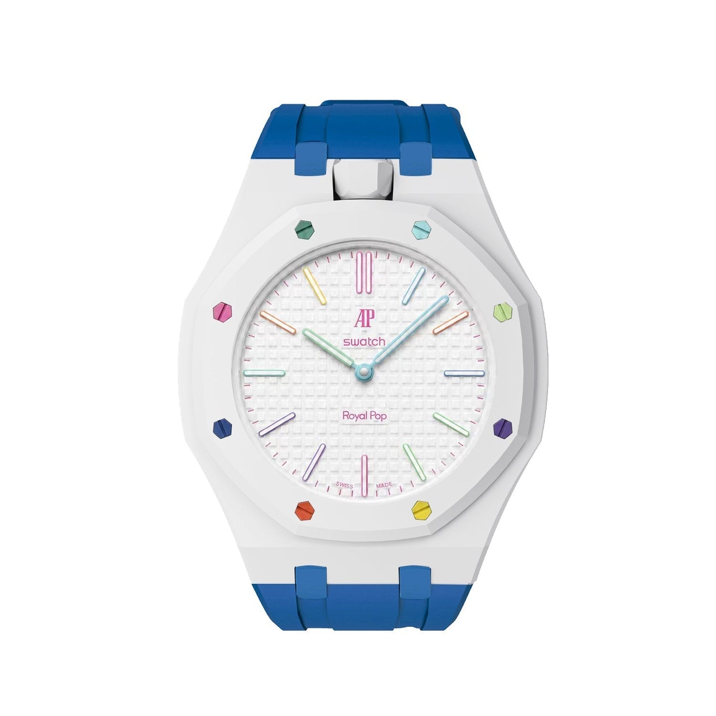 [Azure Tears]Royal Oak Pop Exclusive Bioceramic Case & Silicone Strap Mix Color