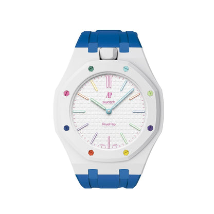 [Azure Tears]Royal Oak Pop Exclusive Bioceramic Case & Silicone Strap Mix Color