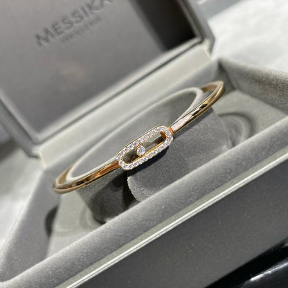 [Azure Tears]MOVE UNO PAVÉ FLEX BANGLE (MEDIUM)