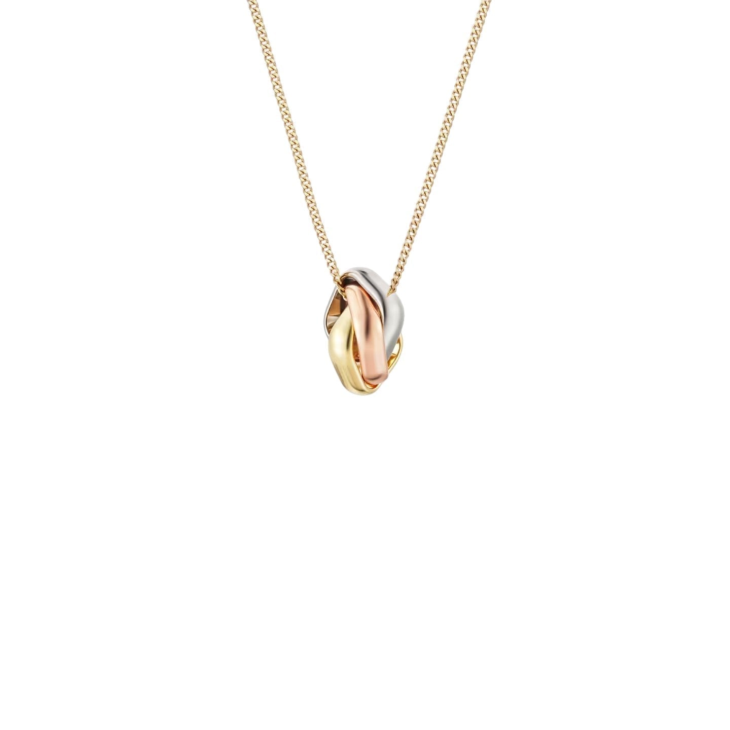 [Azure Tears]TRI-COLOR SQUARE RING NECKLACE