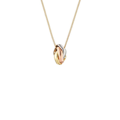 [Azure Tears]TRI-COLOR SQUARE RING NECKLACE