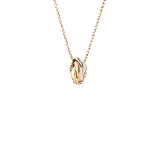 [Azure Tears]TRI-COLOR SQUARE RING NECKLACE
