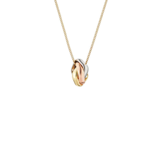 [Azure Tears]TRI-COLOR SQUARE RING NECKLACE