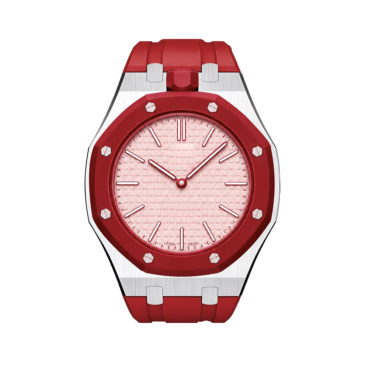 [Azure Tears]OAK POP RED STEEL SILICONE STRAP