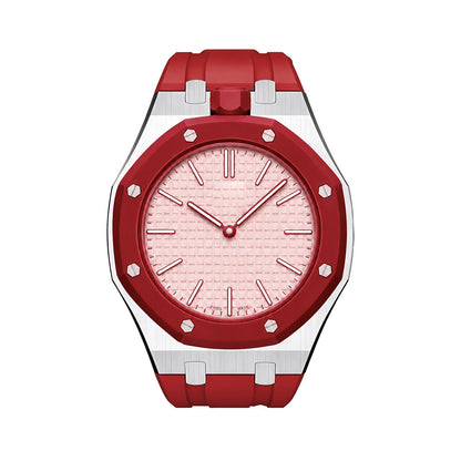 [Azure Tears]OAK POP RED STEEL SILICONE STRAP
