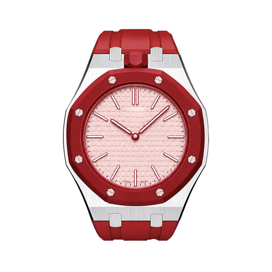 [Azure Tears]OAK POP RED STEEL SILICONE STRAP
