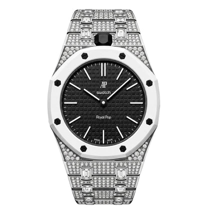 [Azure Tears]Royal Oak Pop Exclusive Bioceramic Case & Bioceramic Strap Full Diamond