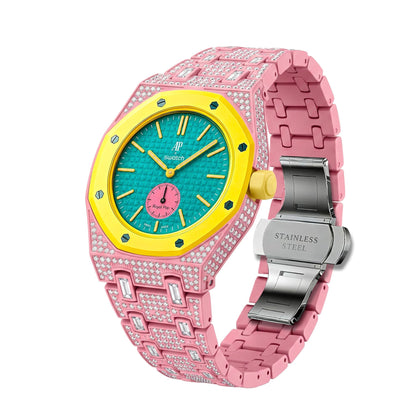 [Azure Tears]Royal Oak Pop Exclusive Bioceramic Case & Bioceramic Strap Full Diamond