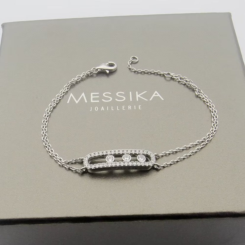 [Azure Tears]MOVE CLASSIQUE PAVÉ DIAMOND BRACELET