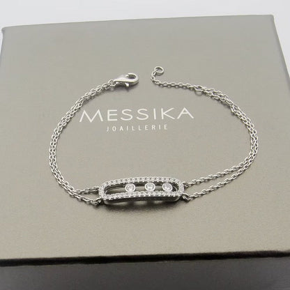 [Azure Tears]MOVE CLASSIQUE PAVÉ DIAMOND BRACELET
