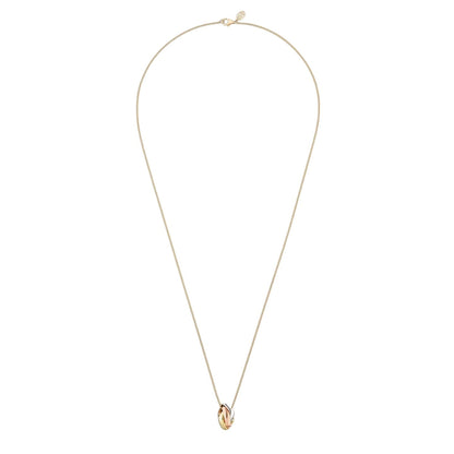 [Azure Tears]TRI-COLOR SQUARE RING NECKLACE