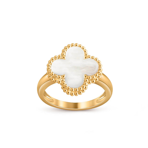 [Azure Tears]LUCKY CLOVER VINTAGE GOLD RING COLLECTION