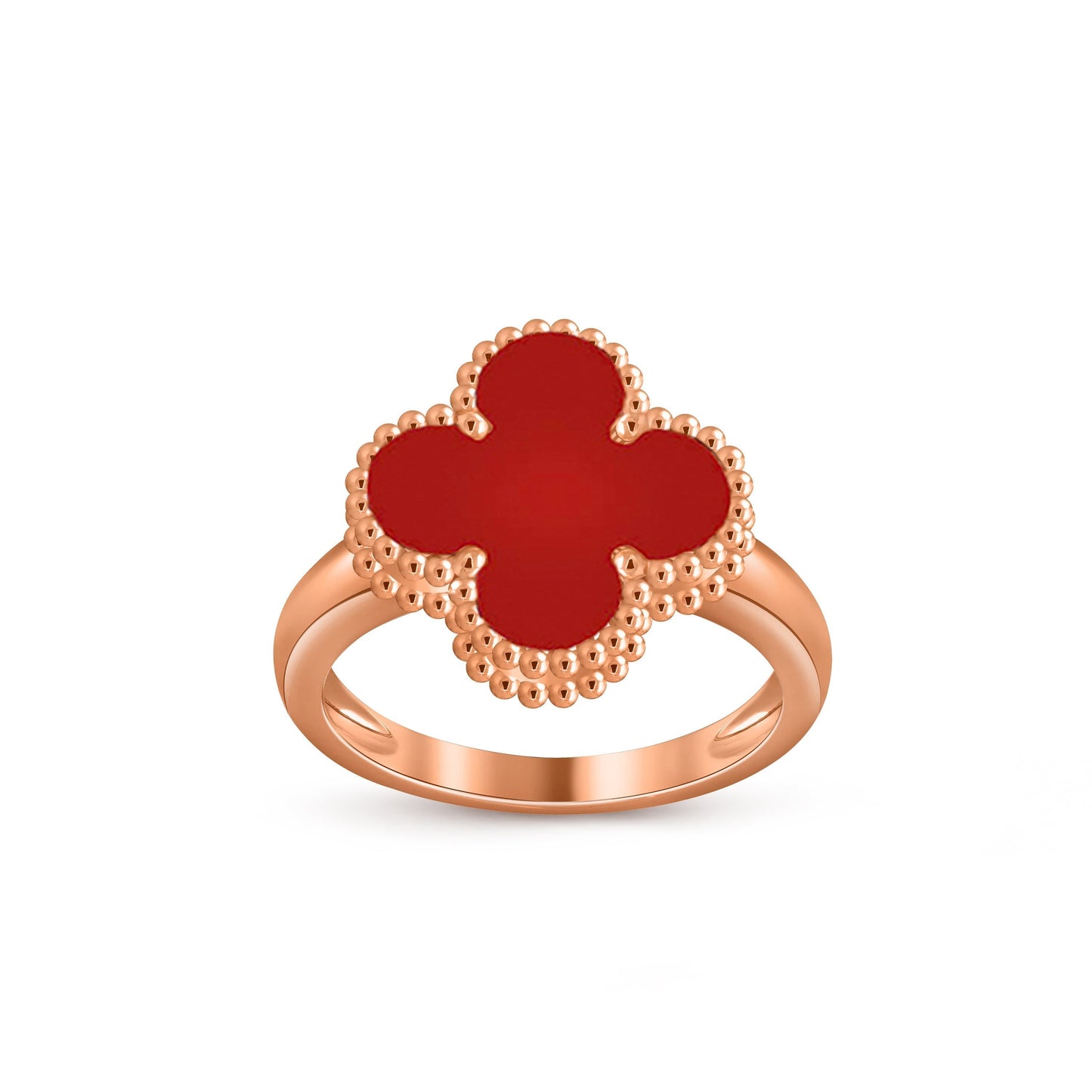 [Azure Tears]LUCKY CLOVER VINTAGE ROSE GOLD RING COLLECTION