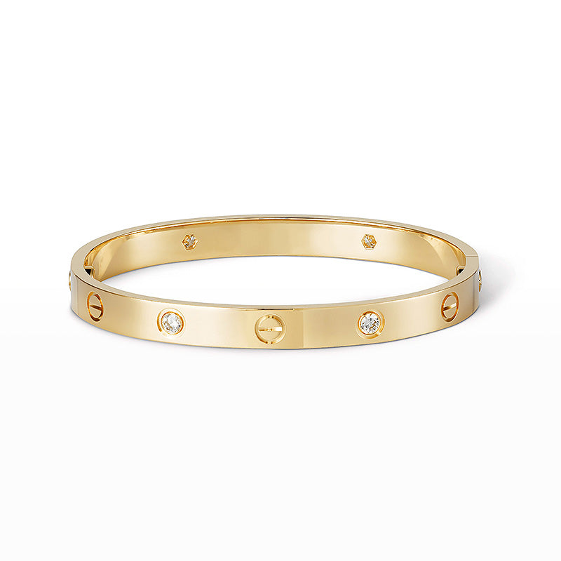 [Azure Tears]CLASSIC 6.1MM LOVE BANGLE - 4-DIAMOND