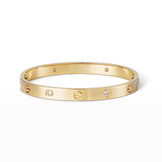 [Azure Tears]CLASSIC 6.1MM LOVE BANGLE - 4-DIAMOND