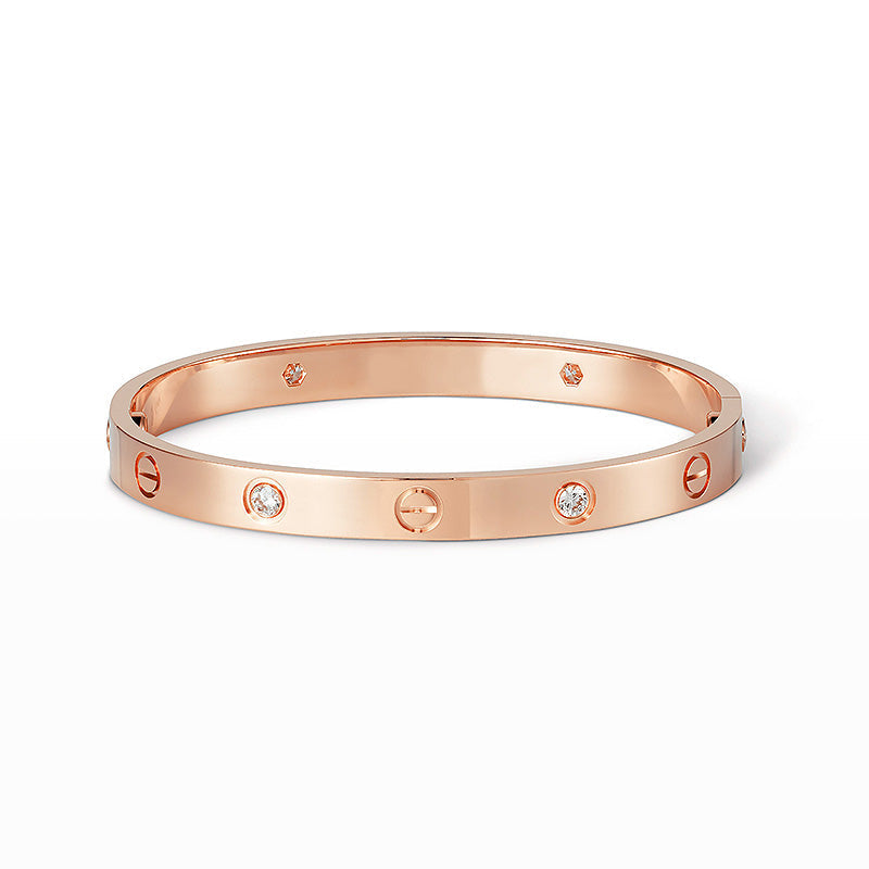 [Azure Tears]CLASSIC 6.1MM LOVE BANGLE - 4-DIAMOND