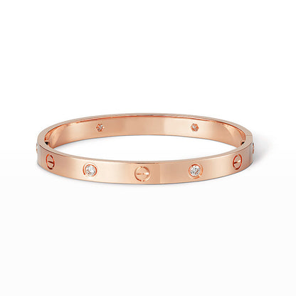 [Azure Tears]CLASSIC 6.1MM LOVE BANGLE - 4-DIAMOND