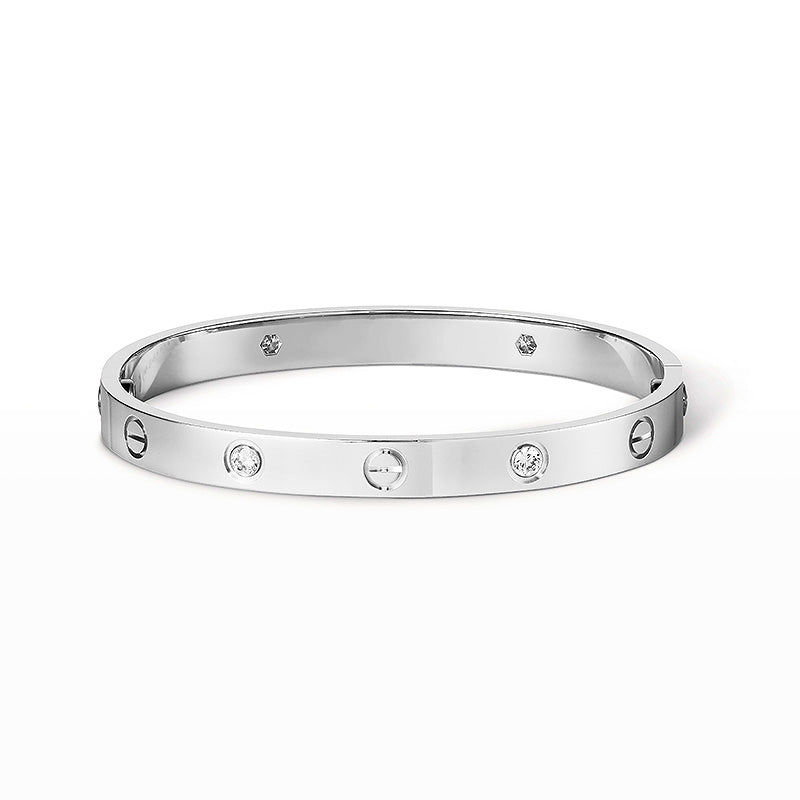 [Azure Tears]CLASSIC 6.1MM LOVE BANGLE - 4-DIAMOND