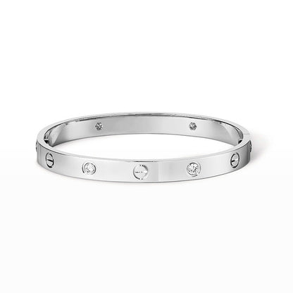 [Azure Tears]CLASSIC 6.1MM LOVE BANGLE - 4-DIAMOND