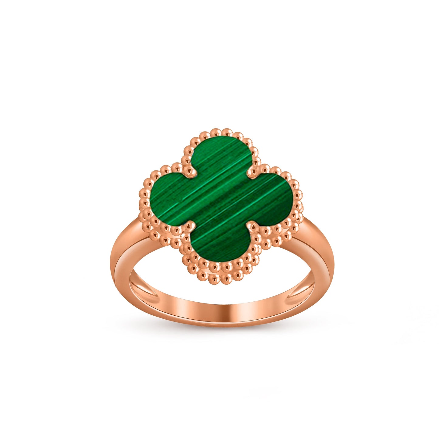 [Azure Tears]LUCKY CLOVER VINTAGE ROSE GOLD RING COLLECTION