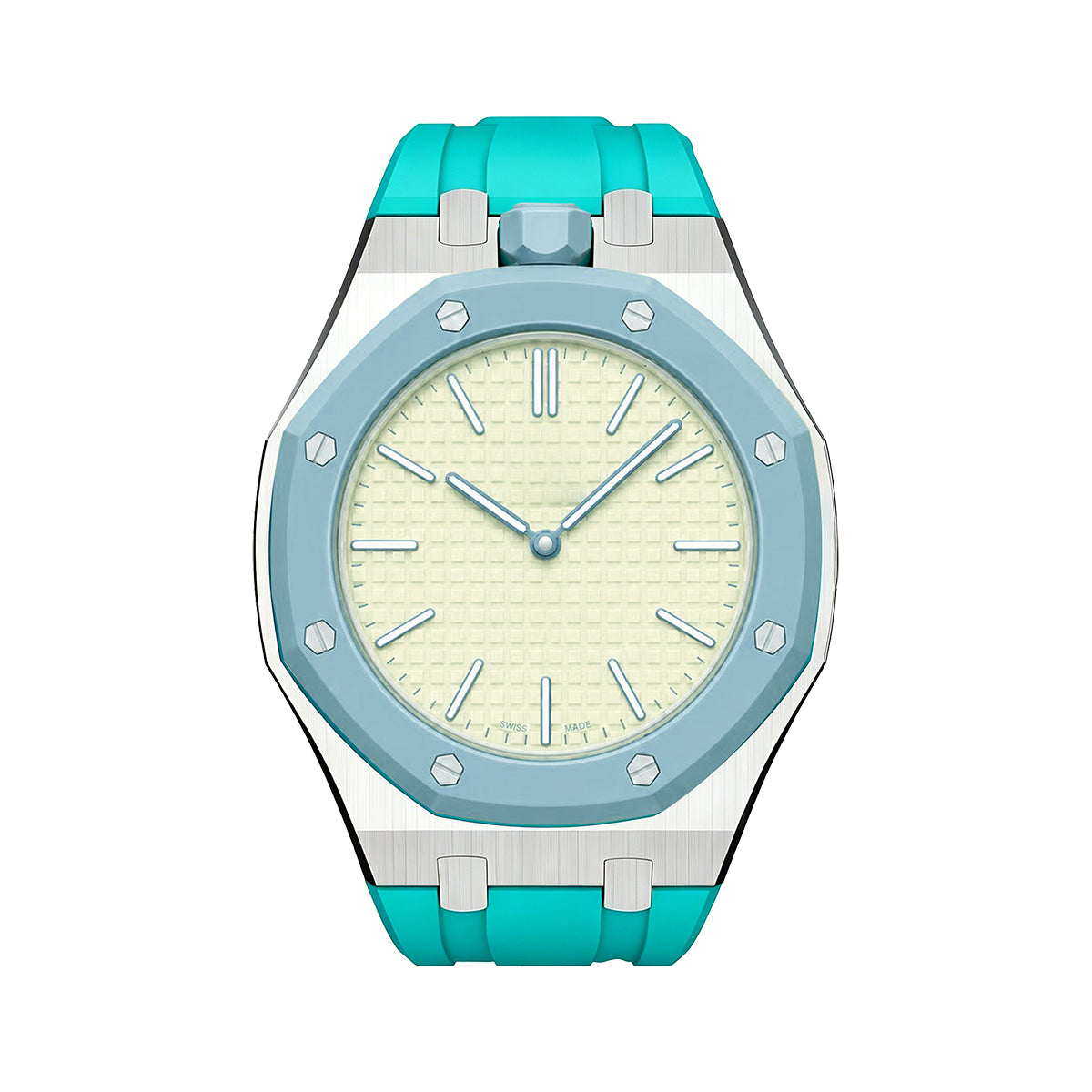 [Azure Tears]ROYAL OAK POP EXCLUSIVE STEEL CASE & SILICONE STRAP