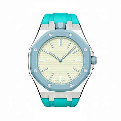 [Azure Tears]OAK POP SKY BLUE STEEL SILICONE STRAP