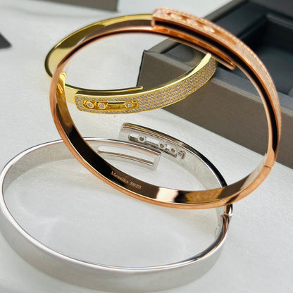 [Azure Tears]MOVE NOA PAVÉ DIAMOND BANGLE BRACELET