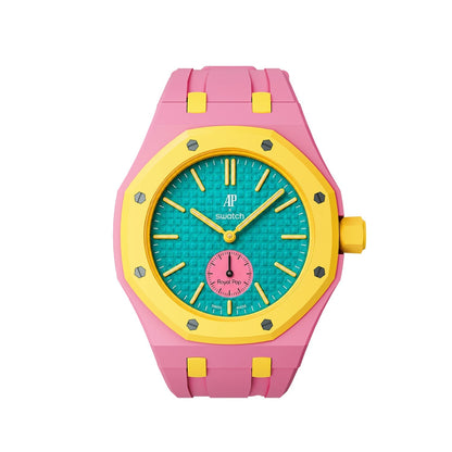 [Azure Tears]Royal Oak Pop Exclusive Bioceramic Case & Silicone Strap Mix Color