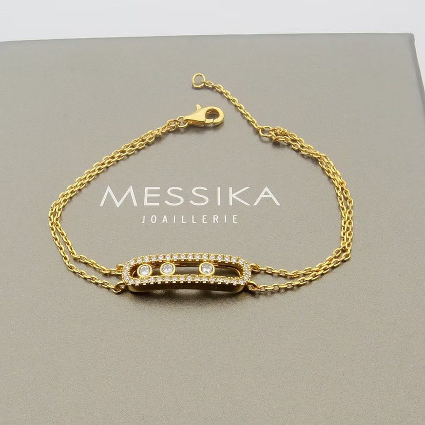 [Azure Tears]MOVE CLASSIQUE PAVÉ DIAMOND BRACELET