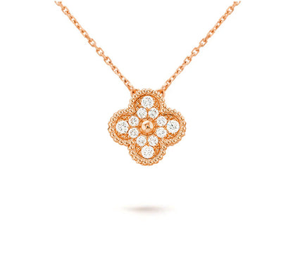 [Azure Tears]15MM CLOVER FLOWER PENDANT NECKLACE COLLECTION