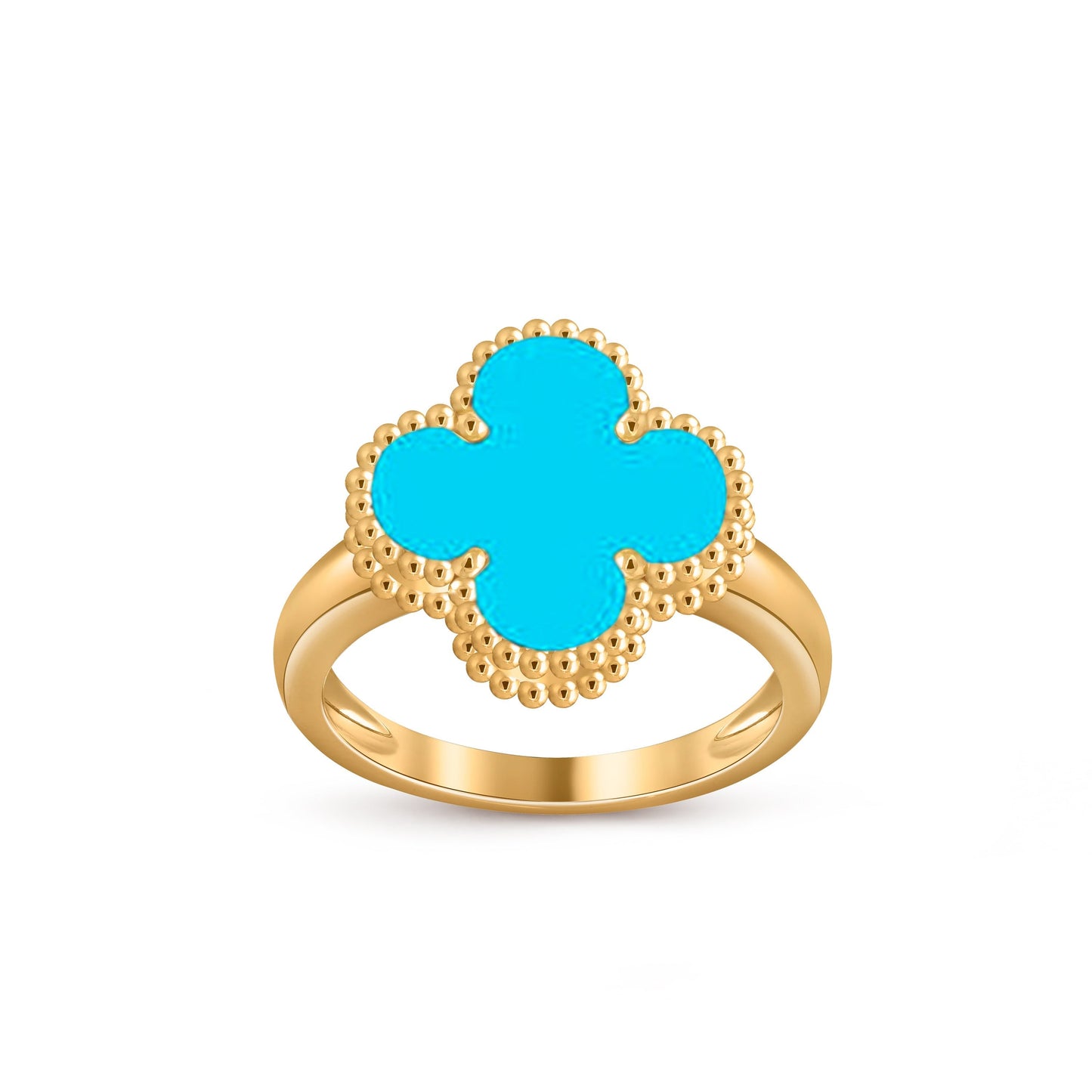 [Azure Tears]LUCKY CLOVER VINTAGE GOLD RING COLLECTION