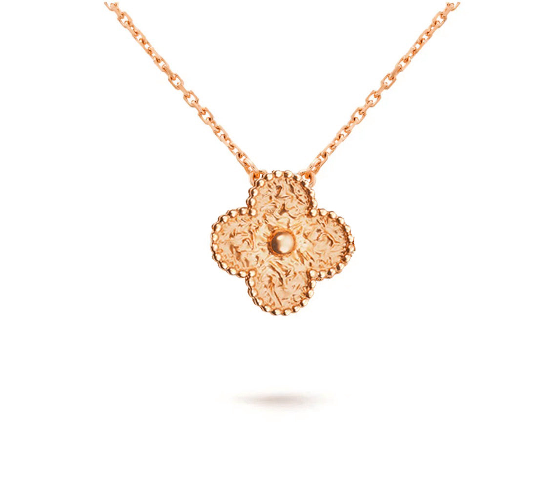 [Azure Tears]15MM CLOVER FLOWER PENDANT NECKLACE COLLECTION
