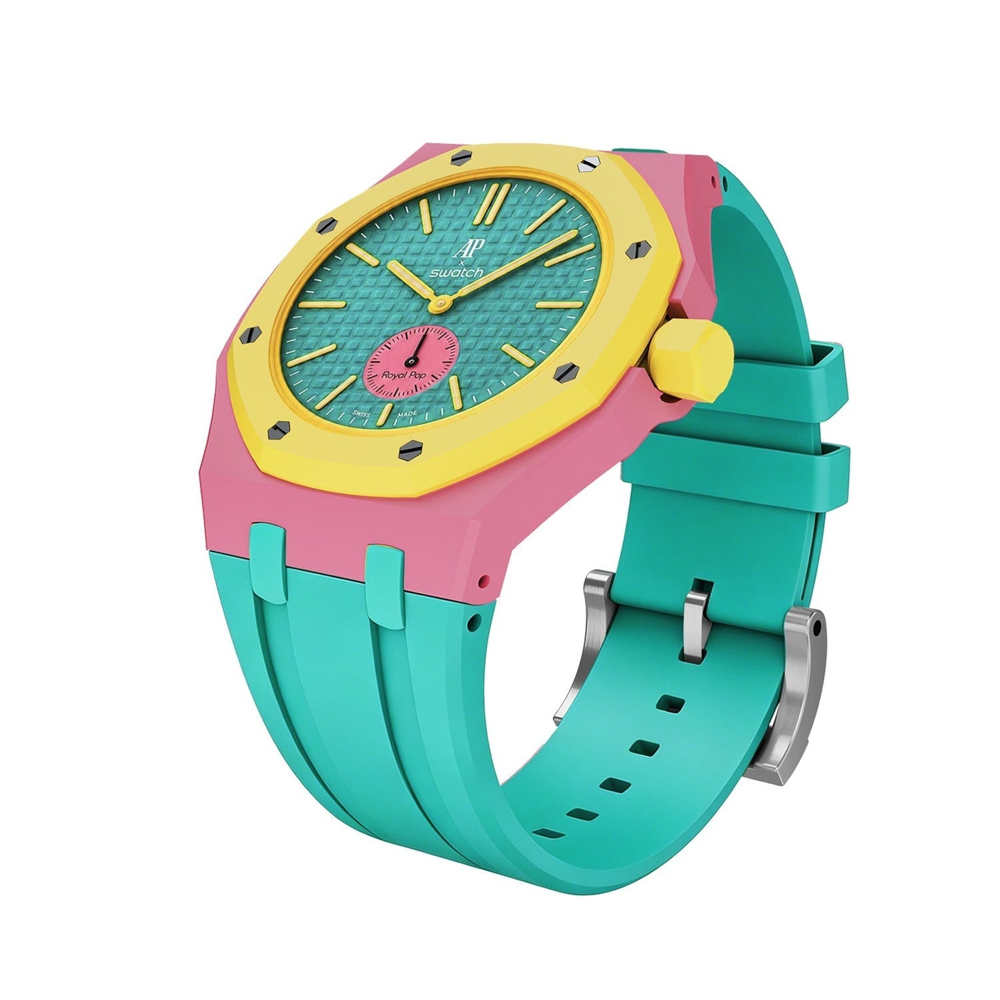 [Azure Tears]Royal Oak Pop Exclusive Bioceramic Case & Silicone Strap Mix Color