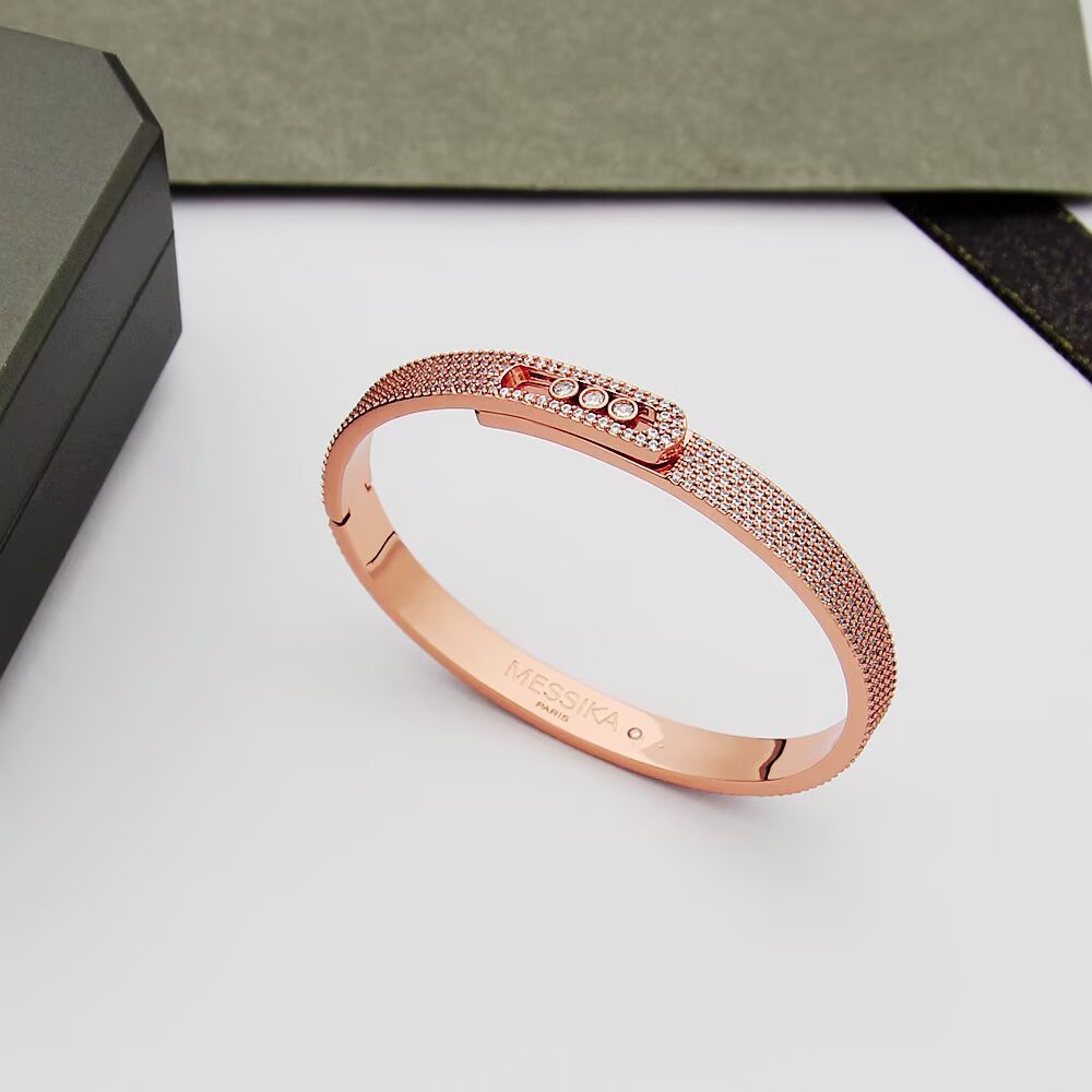 [Azure Tears]MOVE NOA FULL-PAVÉ DIAMOND BANGLE BRACELET