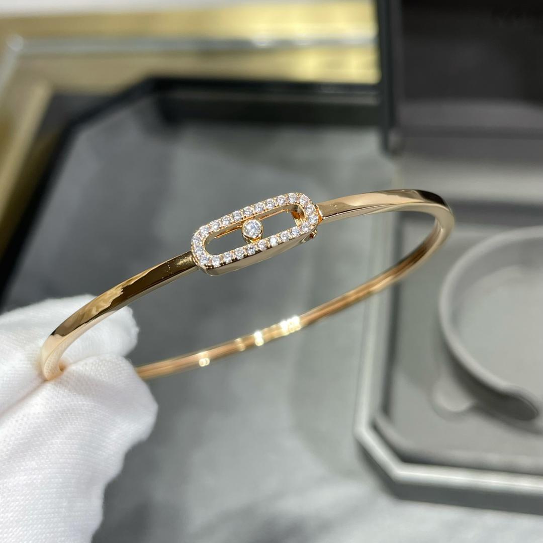 [Azure Tears]MOVE UNO PAVÉ FLEX BANGLE (MEDIUM)