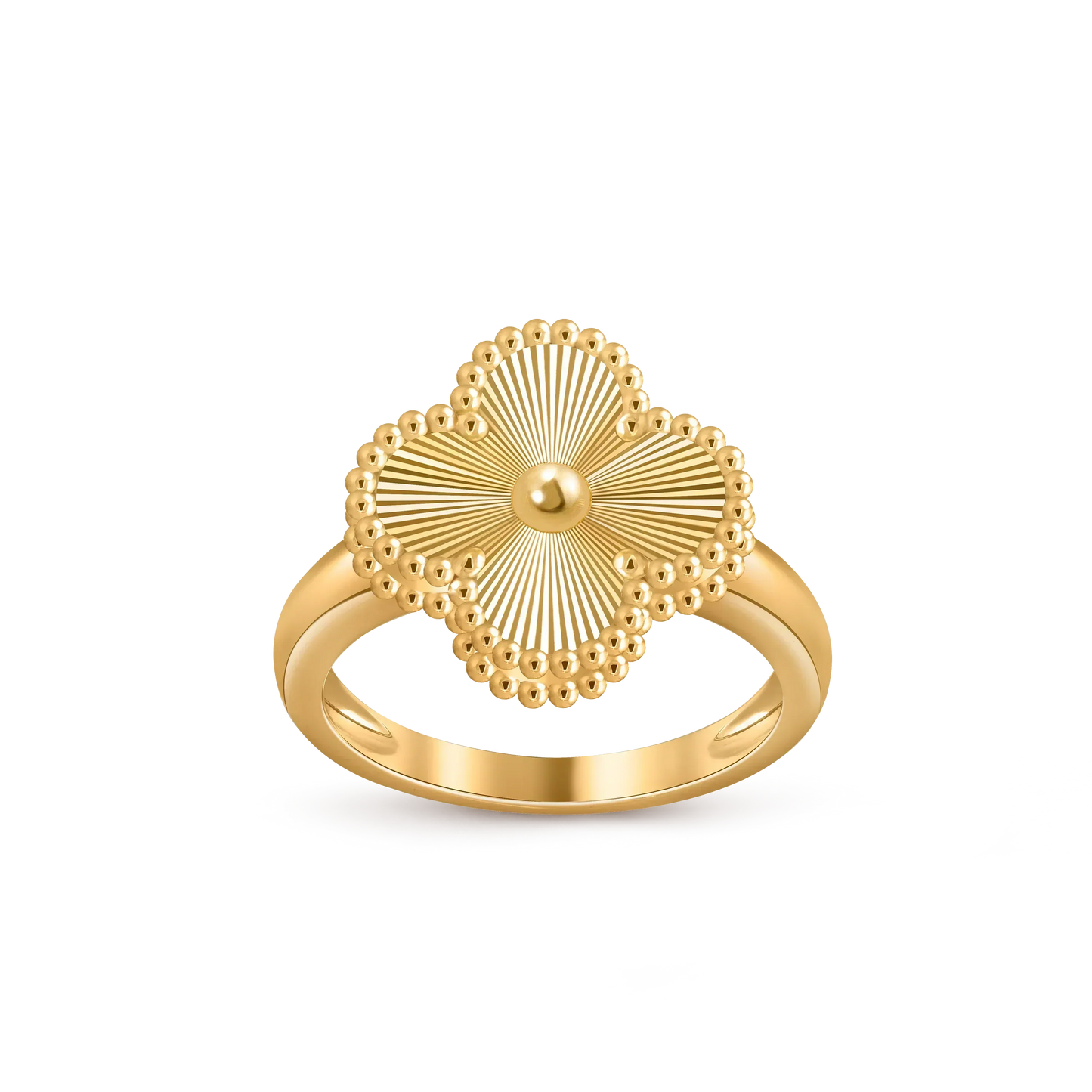 [Azure Tears]LUCKY CLOVER VINTAGE GOLD RING COLLECTION