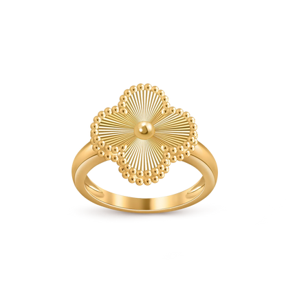 [Azure Tears]LUCKY CLOVER VINTAGE GOLD RING COLLECTION