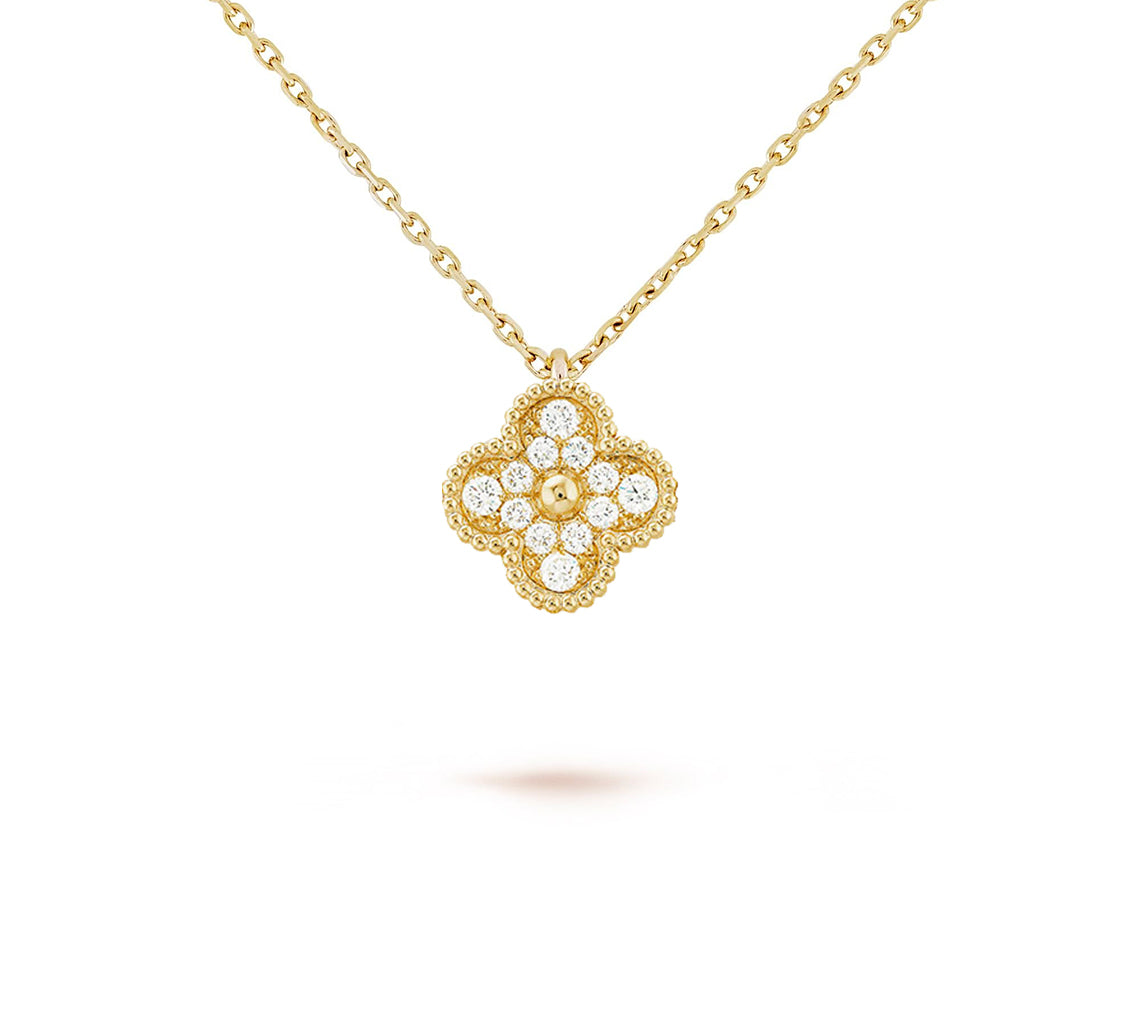 [Azure Tears]9.5MM MINI CLOVER PENDANT NECKLACE COLLECTION
